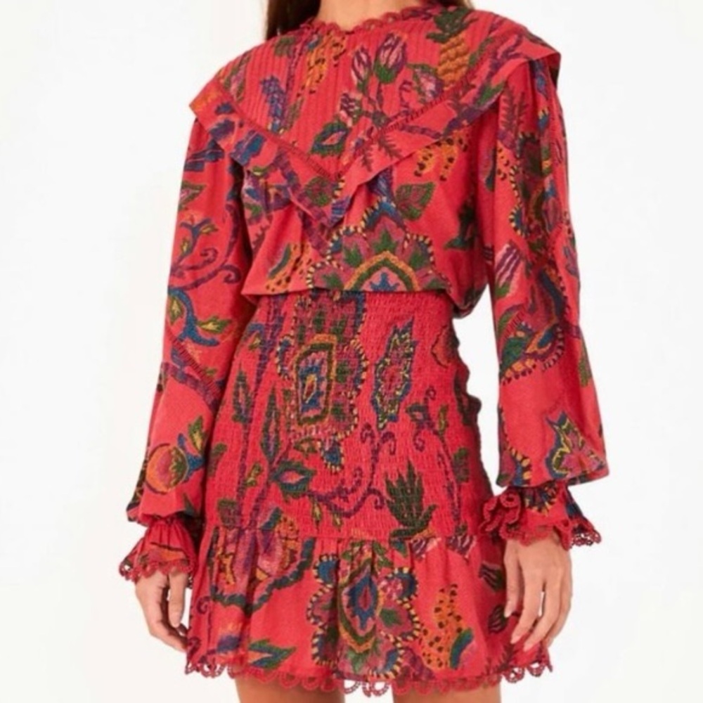 Farm Rio Sunset tapestry mini dress size XS